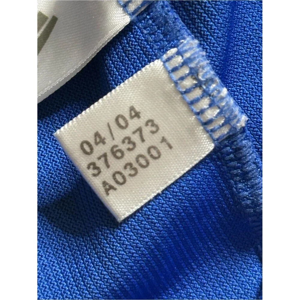 Vintage Y2K 2004 Adidas 3 Stripe Climalite Performance Jersey Blue Black White M